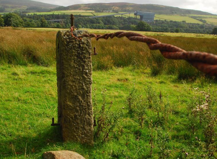 Old Gate Post next to Old Road